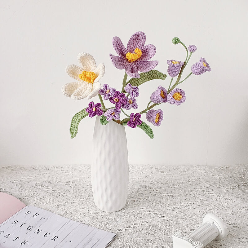 Handmade Crochet Flower Bouquet – Beautiful Floral Decoration