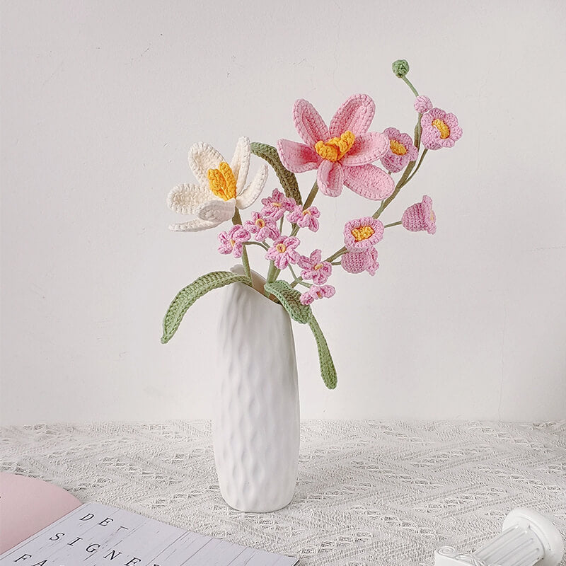 Handmade Crochet Flower Bouquet – Beautiful Floral Decoration