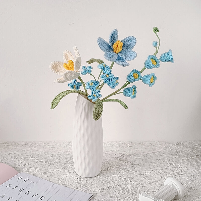 Handmade Crochet Flower Bouquet – Beautiful Floral Decoration