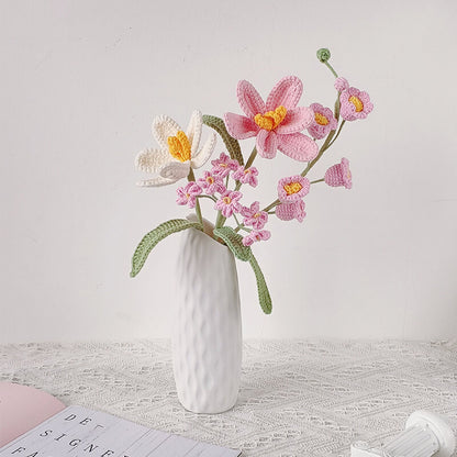 Handmade Crochet Flower Bouquet – Beautiful Floral Decoration